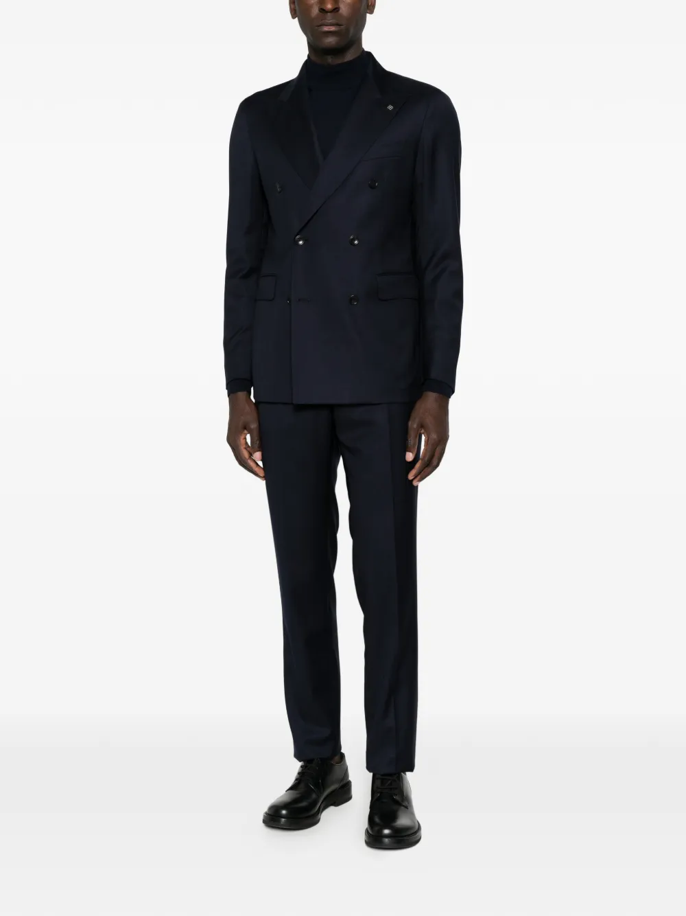 Tagliatore Lionel high-neck sweater Blauw