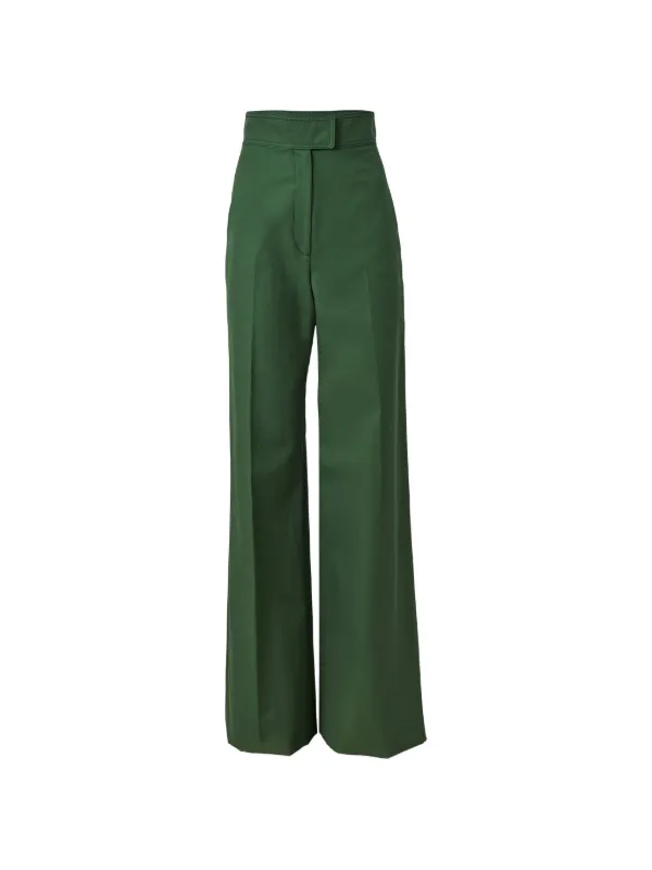 Carolina Herrera Diane Wide-leg Trousers in Green