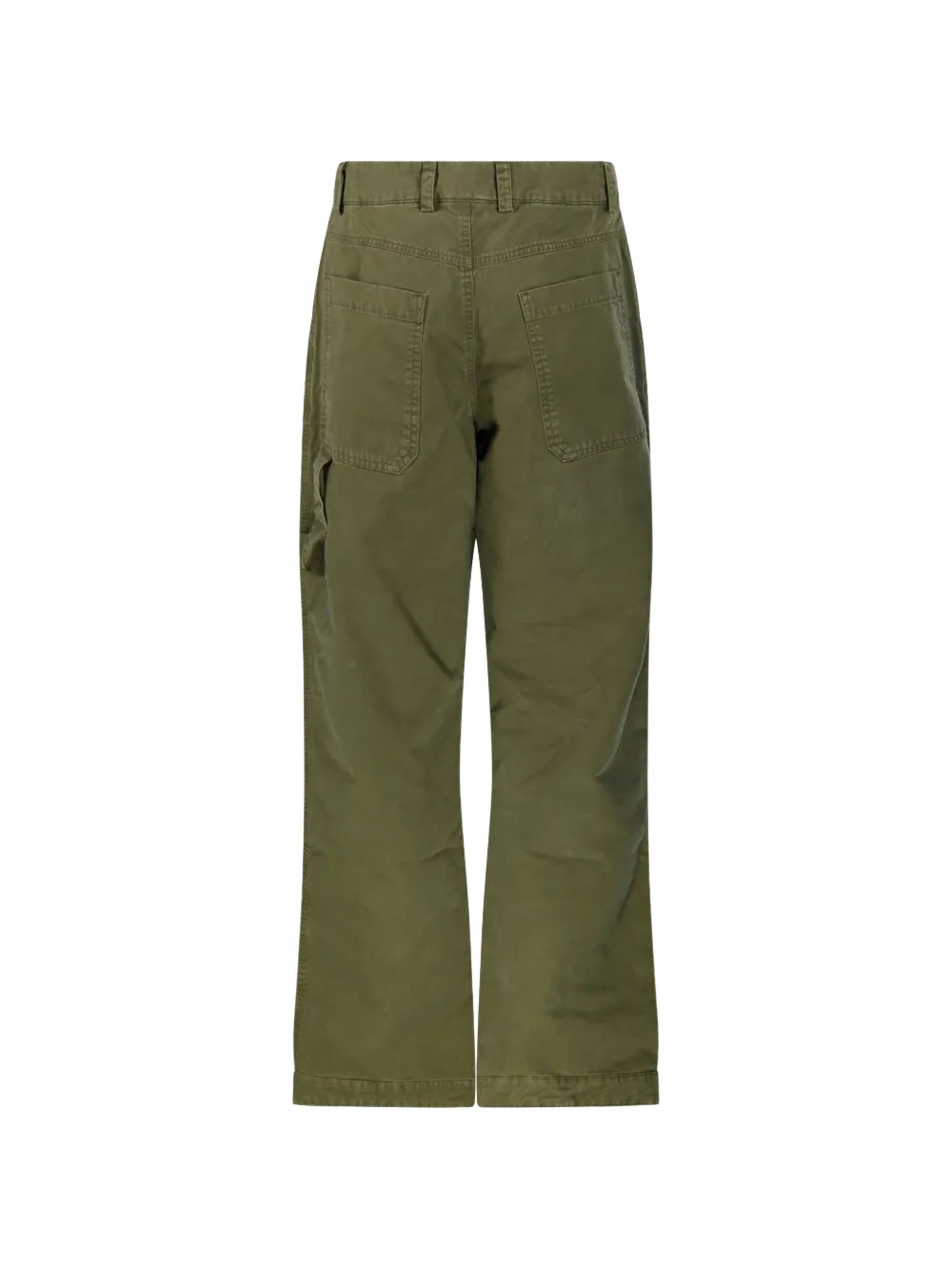 Off-White Broek met geborduurd logo Groen