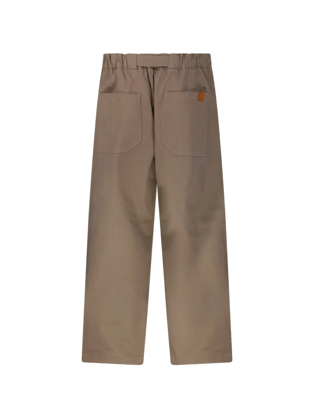 DARKPARK Broek met ceintuur en gelaagde knievlakken Beige