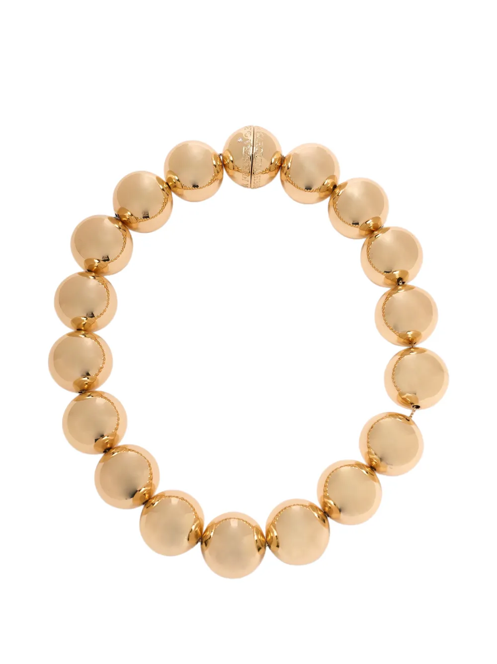 Carolina Herrera Halskette mit Kugelperlen - Gold