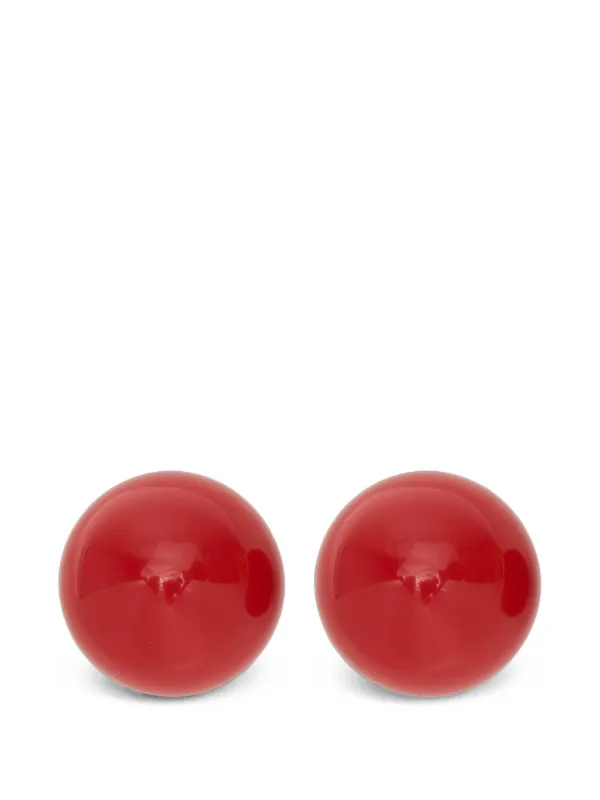 Carolina Herrera Ball Earrings in Gold