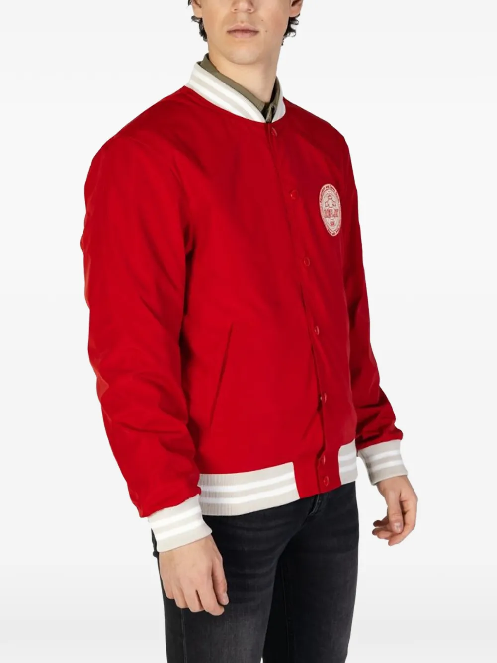 Replay Bomberjack met logopatch Rood
