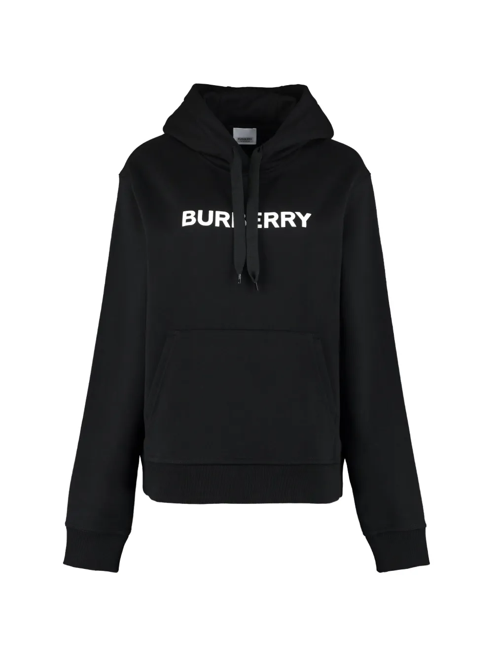 Burberry logo-print drawstring hoodie - Black