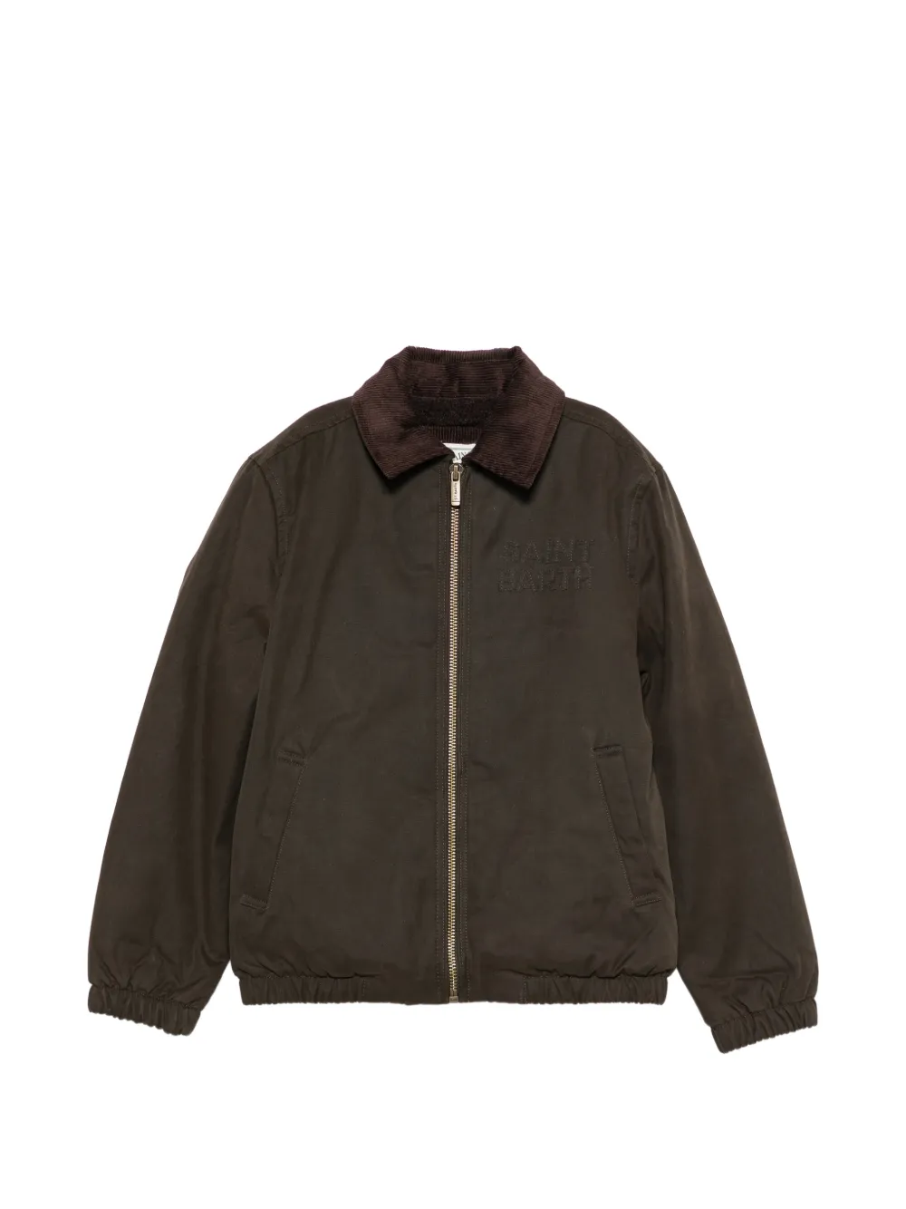 MC2 Saint Barth Kids veste Birdie à col en velours côtelé - Vert