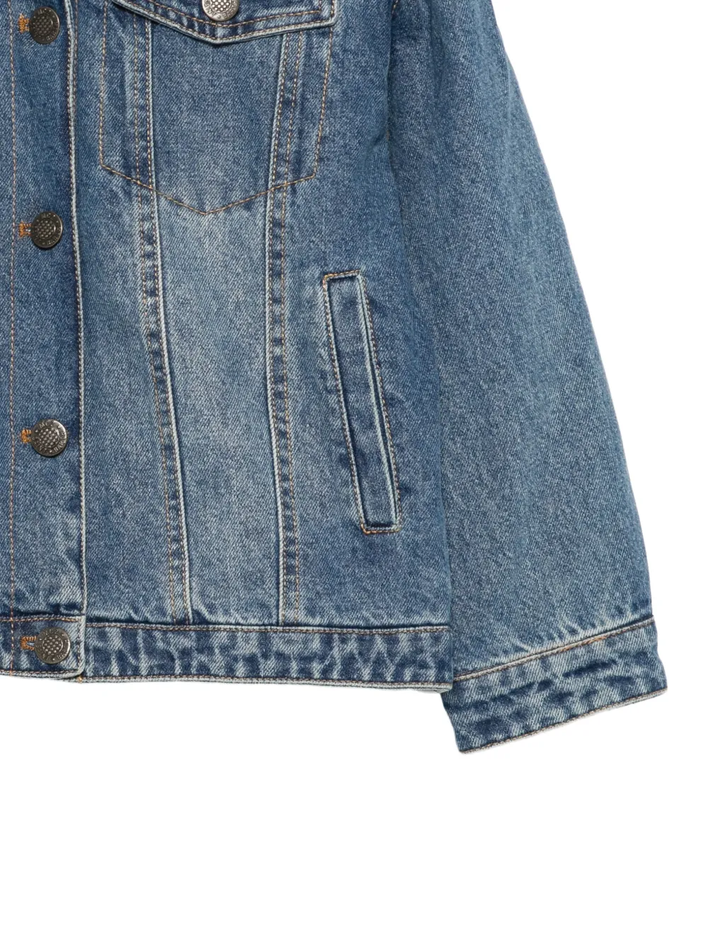 MC2 Saint Barth Kids Dailys denim jack Blauw