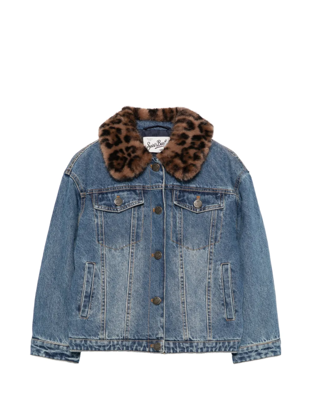 MC2 Saint Barth Kids veste Dailys en jean - Bleu MC2 Saint Barth Kids veste Dailys en jean - Bleu