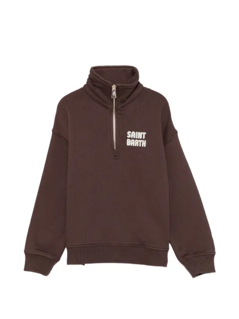 MC2 Saint Barth Kids Eliade Jr logo-detail half-zip sweater