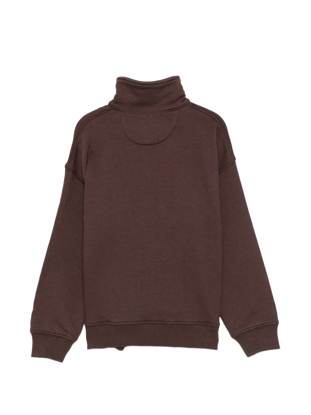 MC2 Saint Barth Kids Eliade Jr trui met halve rits en logo-detail Bruin