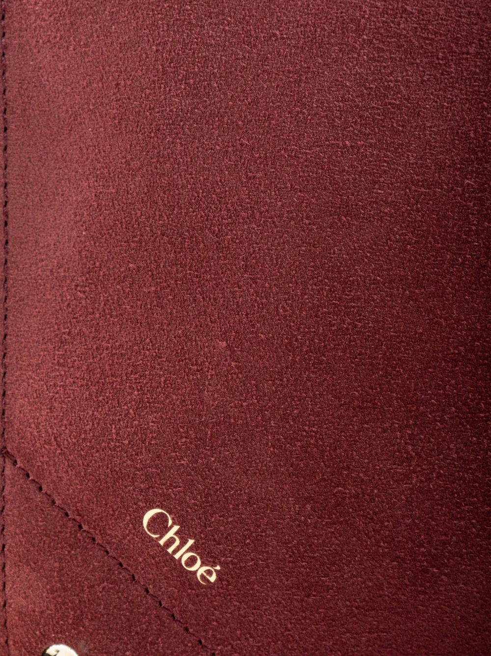 Chloé Clutch met logodetail Rood
