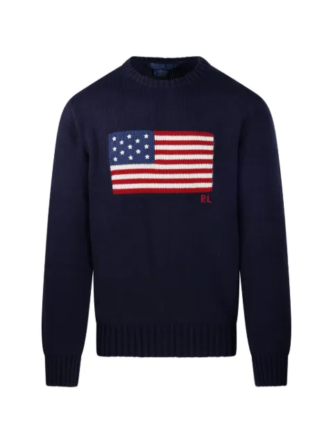 Ralph Lauren Collection flag-intarsia sweater