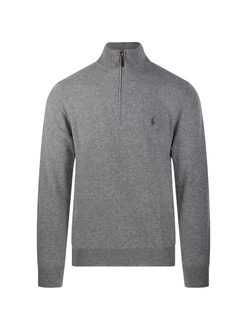 Ralph Lauren Collection logo-embroidered quarter-zip sweater