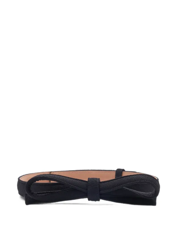 Carolina Herrera Bow-detail Wool Belt in Black
