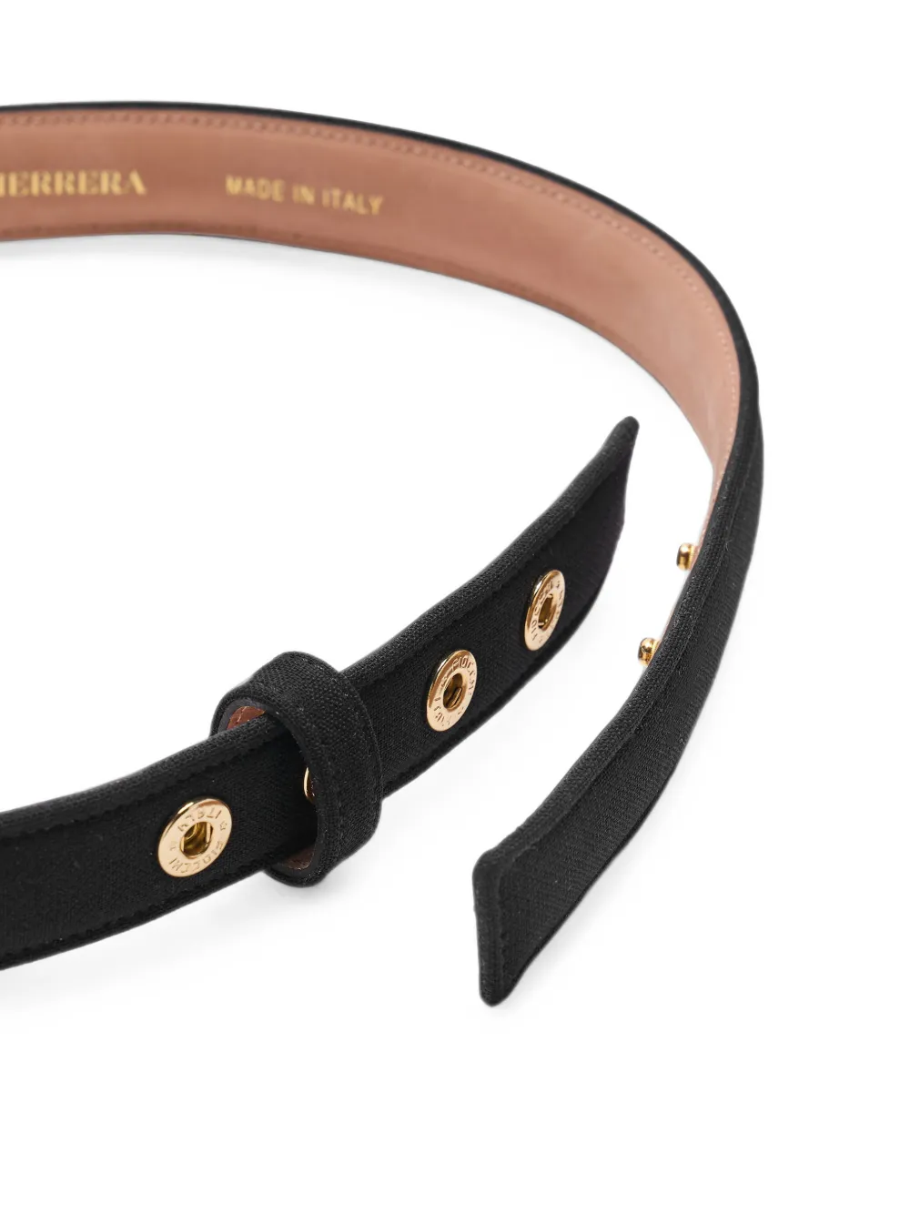 Carolina Herrera Wollen riem met strik Zwart