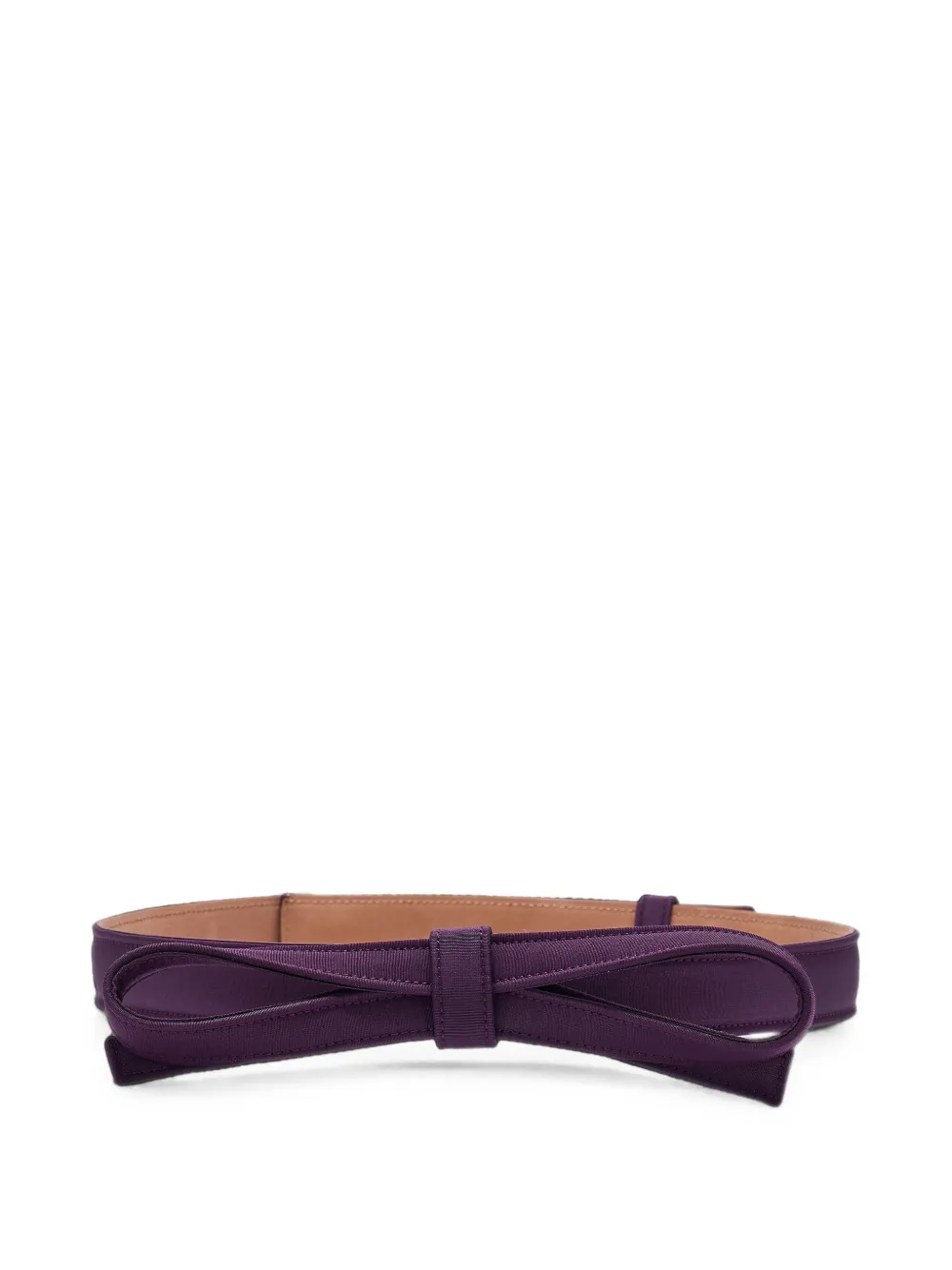Carolina Herrera Cintura in seta con fiocco - Viola