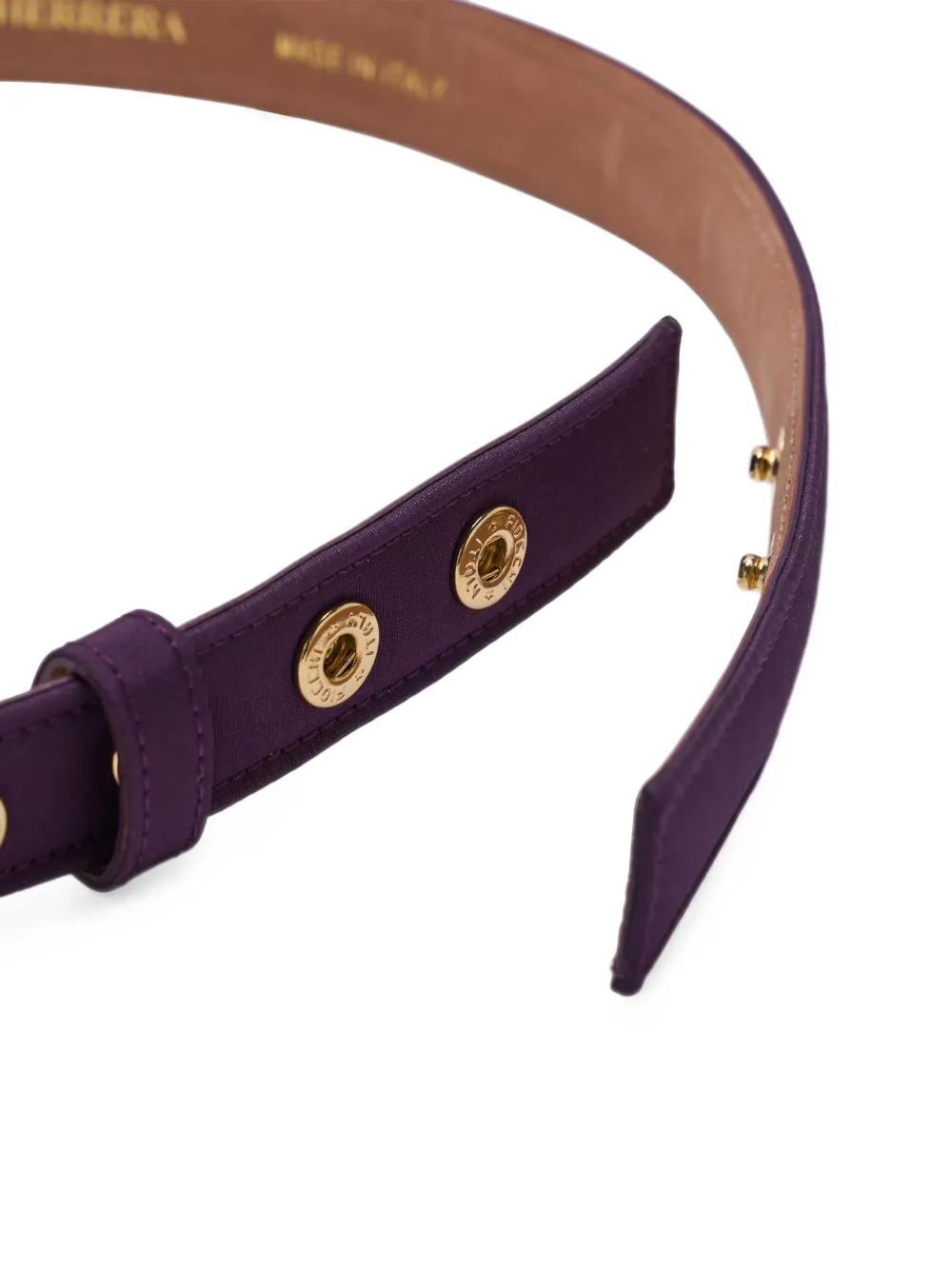 Carolina Herrera Zijden riem met strikdetail Paars
