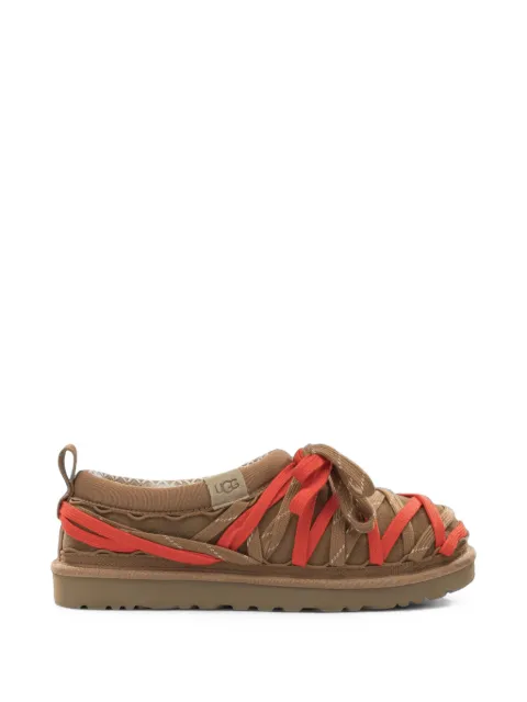 UGG lace-up suede slippers