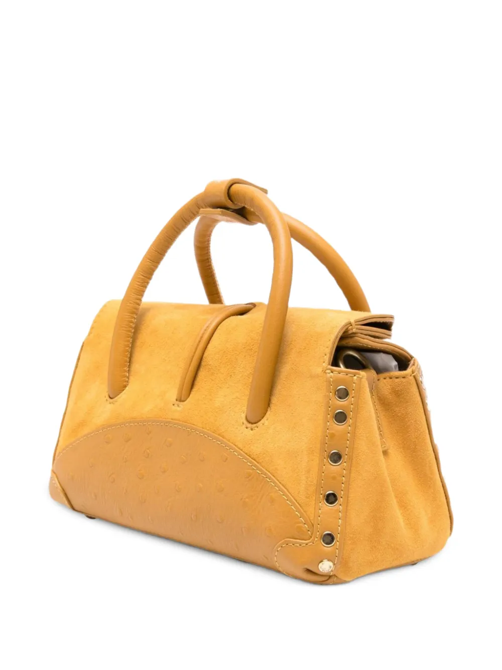 Zanellato Dotta Baby shopper verfraaid met studs Geel