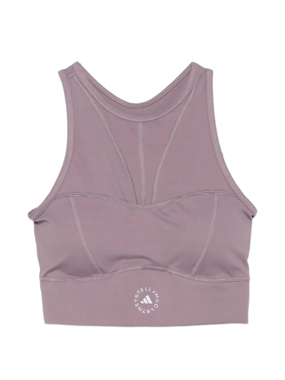 adidas by Stella McCartney Training logo-print crop top - women - Recycled Polyamide/Spandex/Elastane/Recycled Polyester/Polyurethane/Recycled Po...
