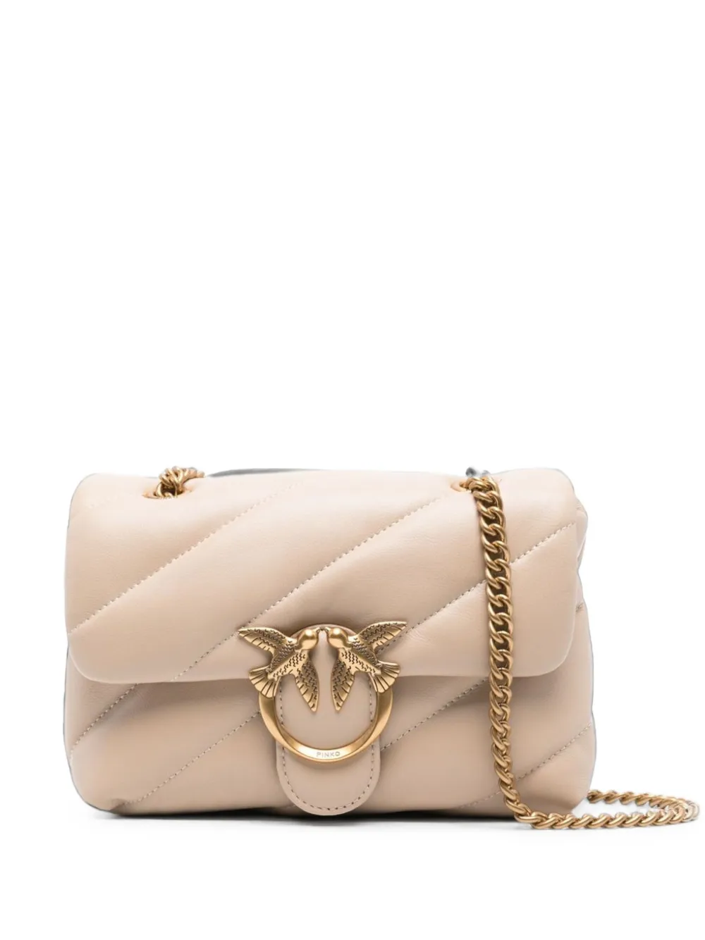 PINKO quilted crossbody bag - Toni neutri