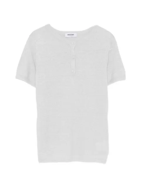 Base Milano button-placket T-shirt