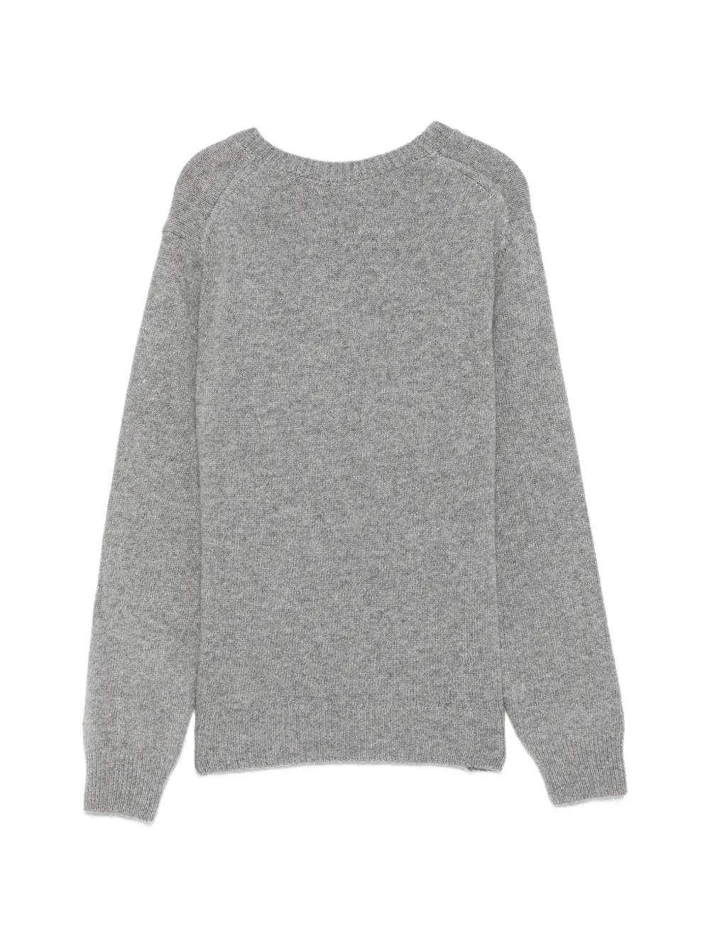 MC2 Saint Barth Kids Princess gebreide trui met tekst-intarsia Grijs
