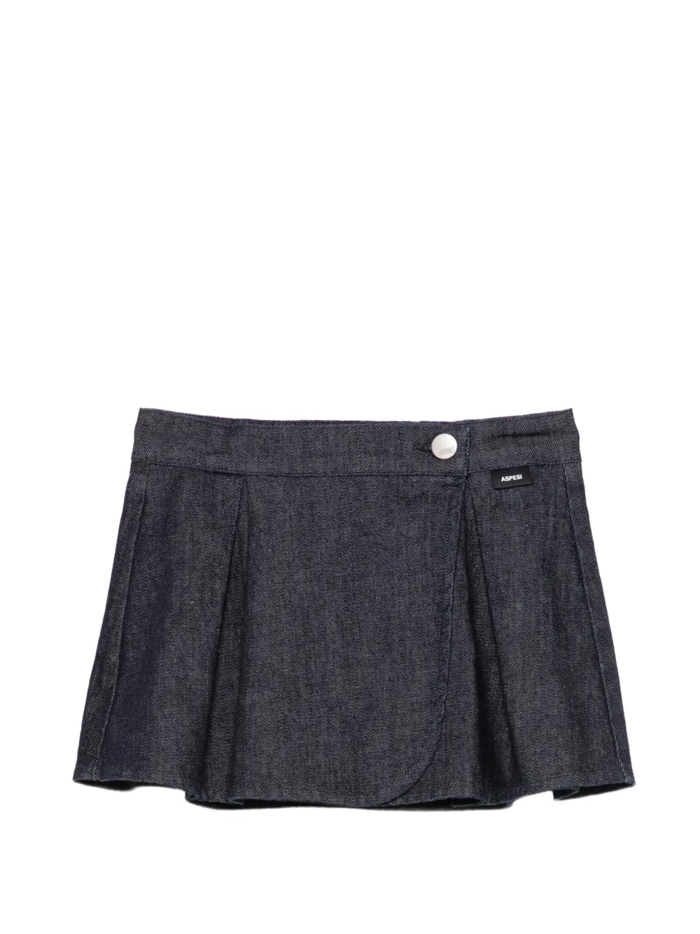 Aspesi Kids pleated wrap mini skirt - Blu