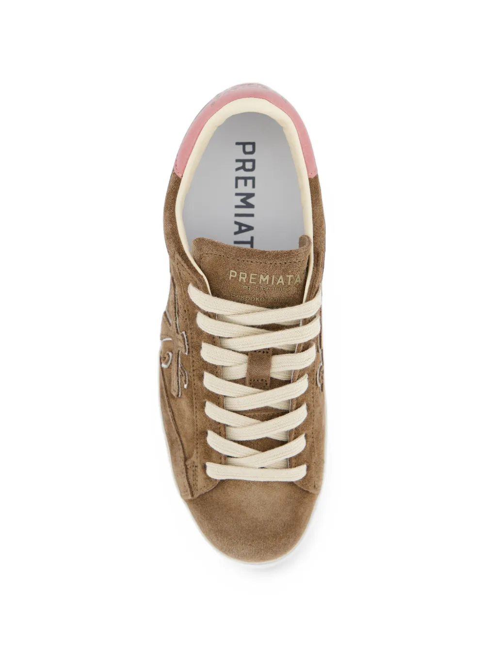 Premiata Stevend logo-patch low-top sneakers Bruin