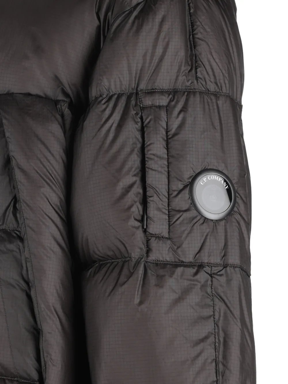 C.P. Company Gewatteerd jack met Goggle-detail Zwart