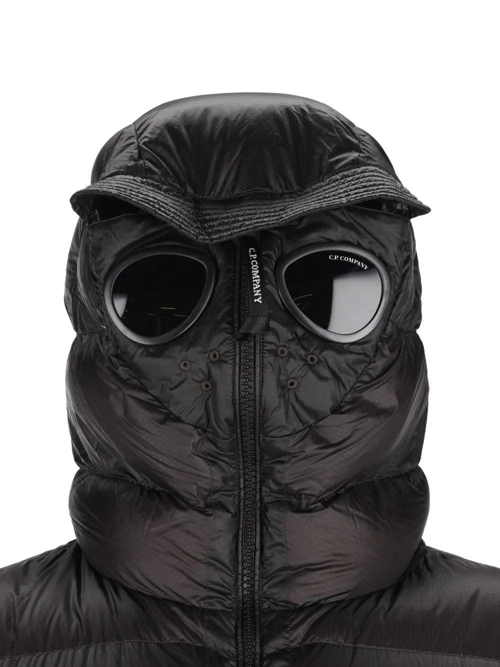 C.P. Company Gewatteerd jack met Goggle-detail Zwart
