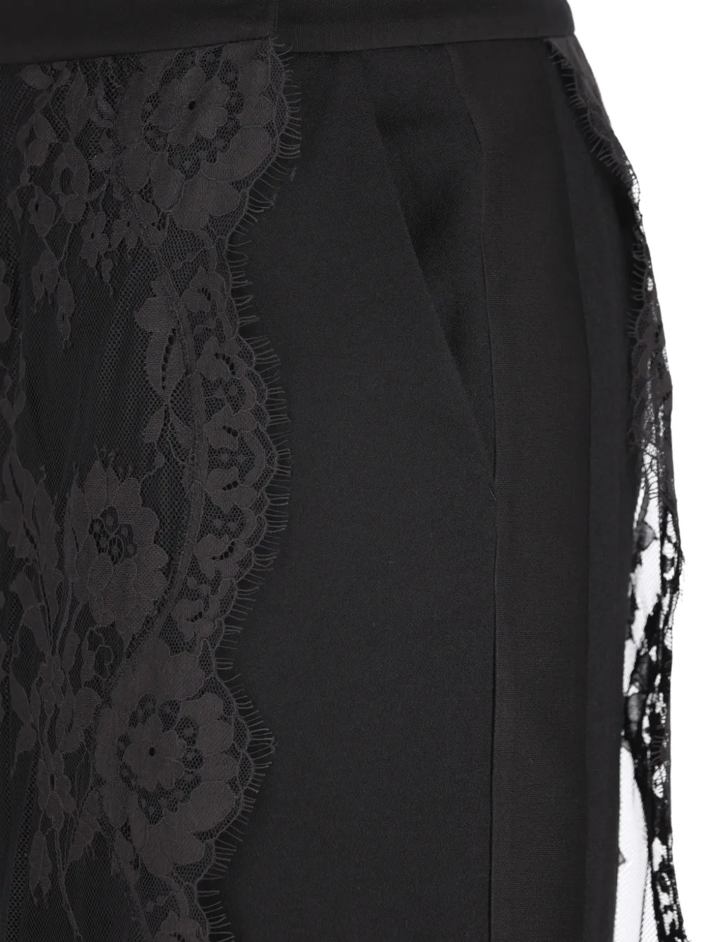 ZIMMERMANN Valiant broek met kanten vlak Zwart