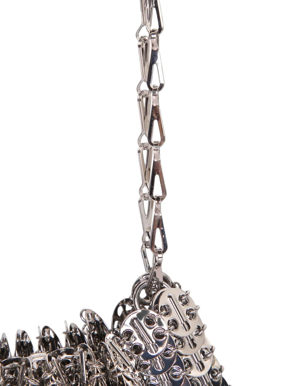 Rabanne 1969 schoudertas met ketting Grijs