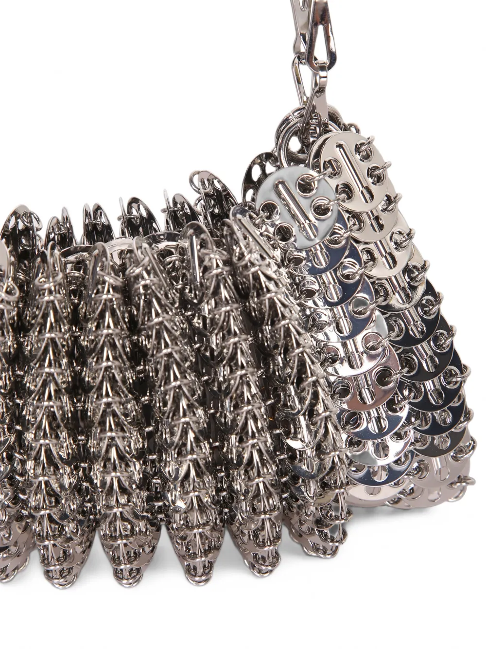 Rabanne 1969 schoudertas met ketting Grijs