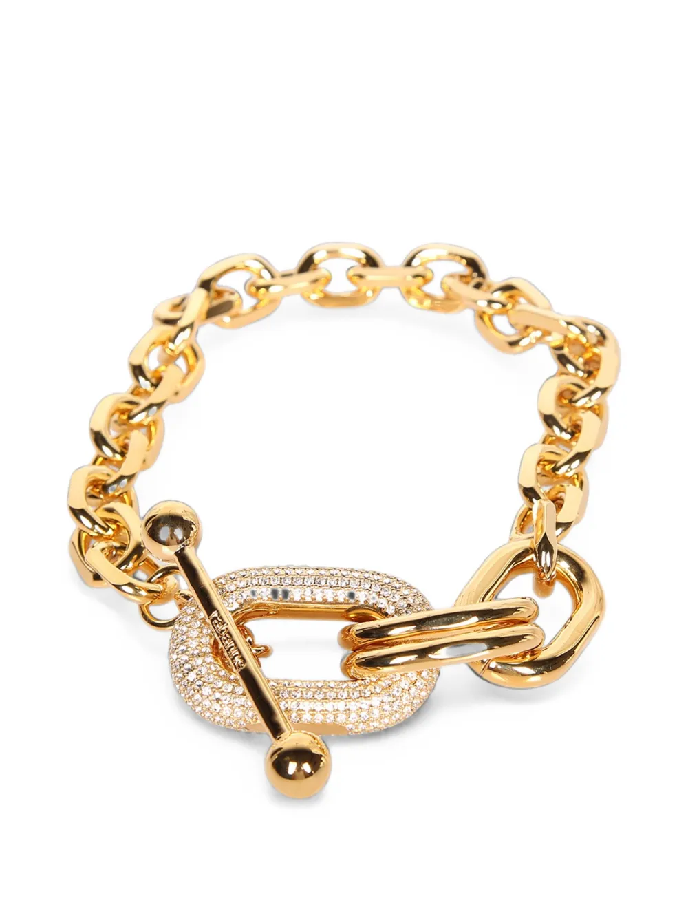 Rabanne crystal-embellished chain bracelet