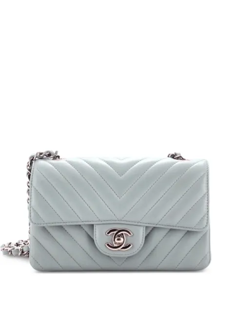 CHANEL Pre-Owned Classic Single Flap Bag Chevron Lambskin Mini shoulder bag
