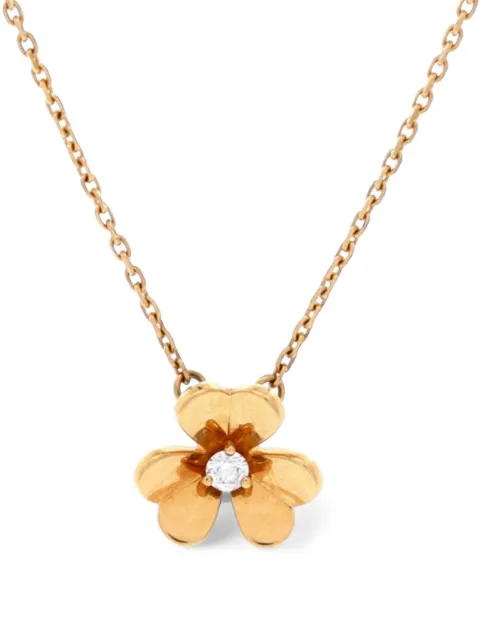 Van Cleef & Arpels Pre-Owned collar Frivole mini en oro amarillo de 18kt con diamante