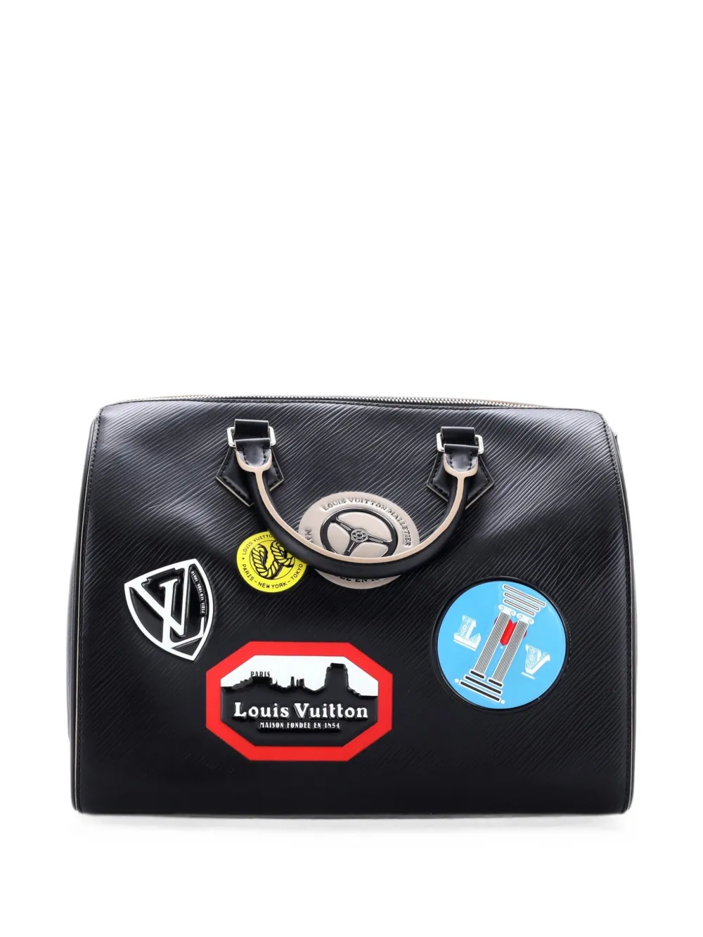 Louis Vuitton Pre-Owned Speedy Handbag Limited Edition World Tour Epi Leather 30 satchel - Black
