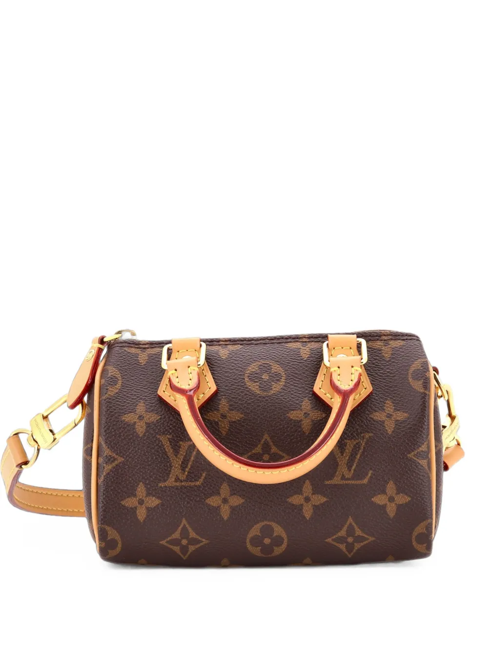 Louis Vuitton Pre-Owned Speedy Bandouliere NM Bag Monogram Canvas Nano crossbody bag - Marrone
