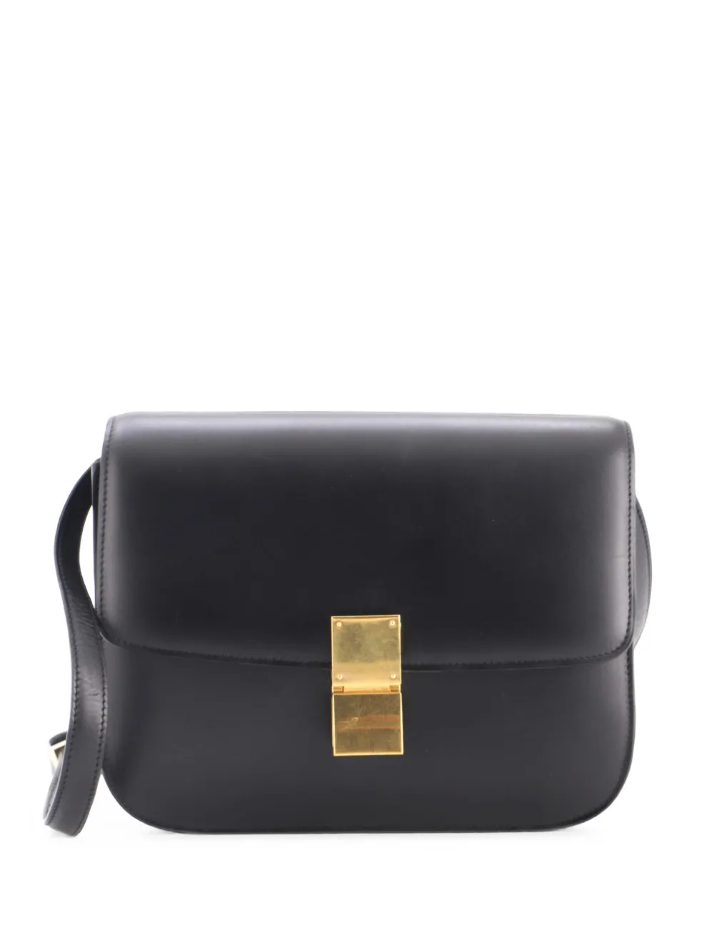 Celine Pre-Owned Classic Box Bag Smooth Leather Medium crossbody bag - Nero