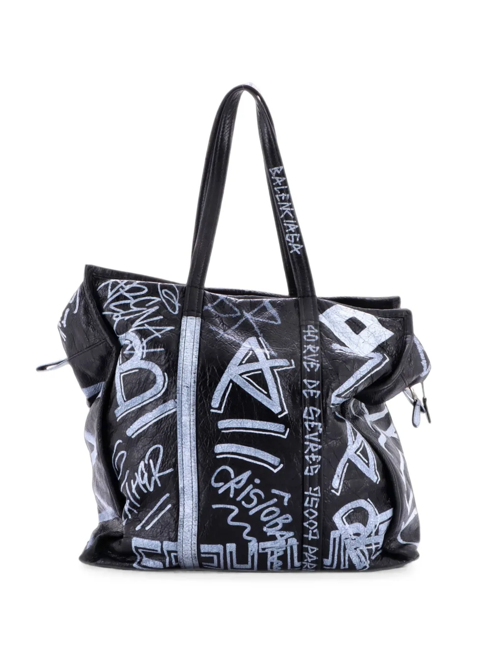 Balenciaga Pre-Owned Borsa tote Bazar Graffiti media - Nero