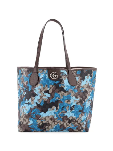 Gucci Pre-Owned GG Open GG Camouflage Coated Canvas Large tote bag