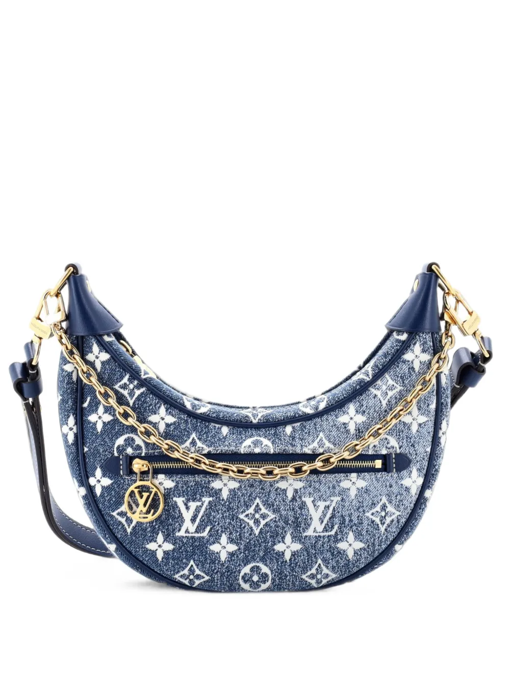 Louis Vuitton Pre-Owned Borsa passepartout Loop denim con monogramma - Blu
