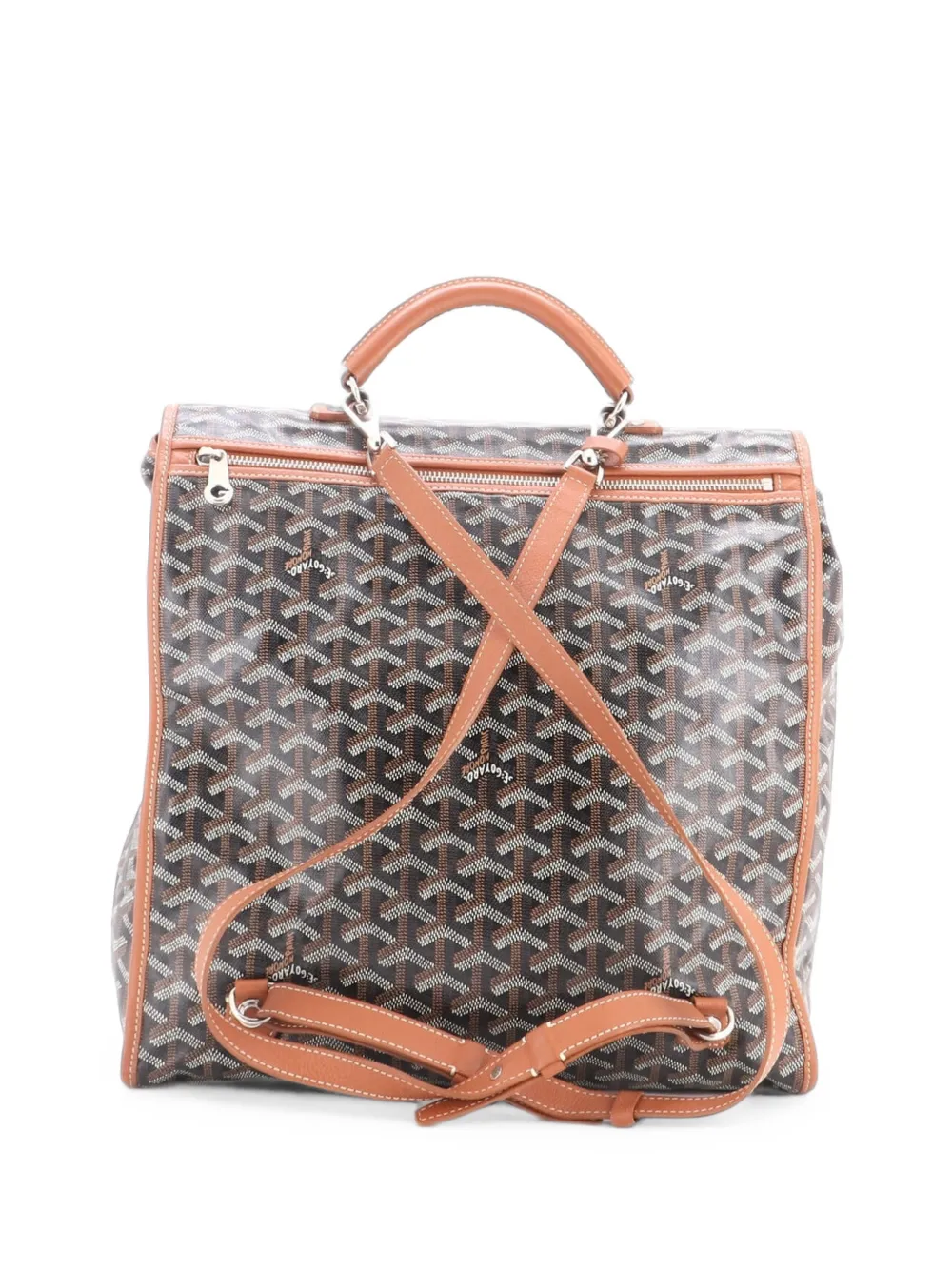 Goyard Pre-Owned Saint Leger Briefcase Coated Canvas backpack - Nero