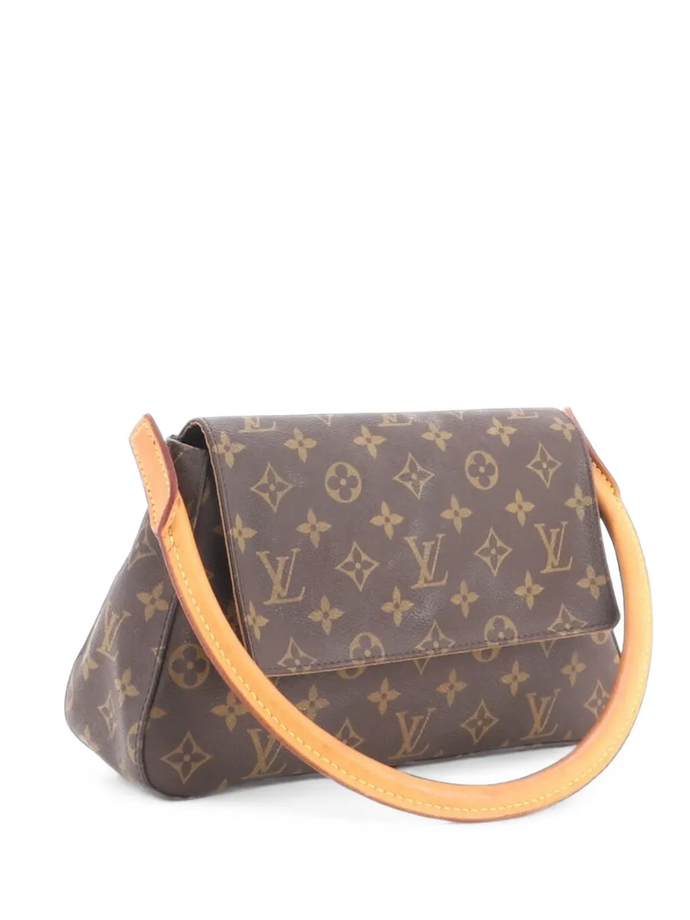 Louis Vuitton Pre-Owned Looping Handbag Monogram Canvas Mini satchel - Marrone