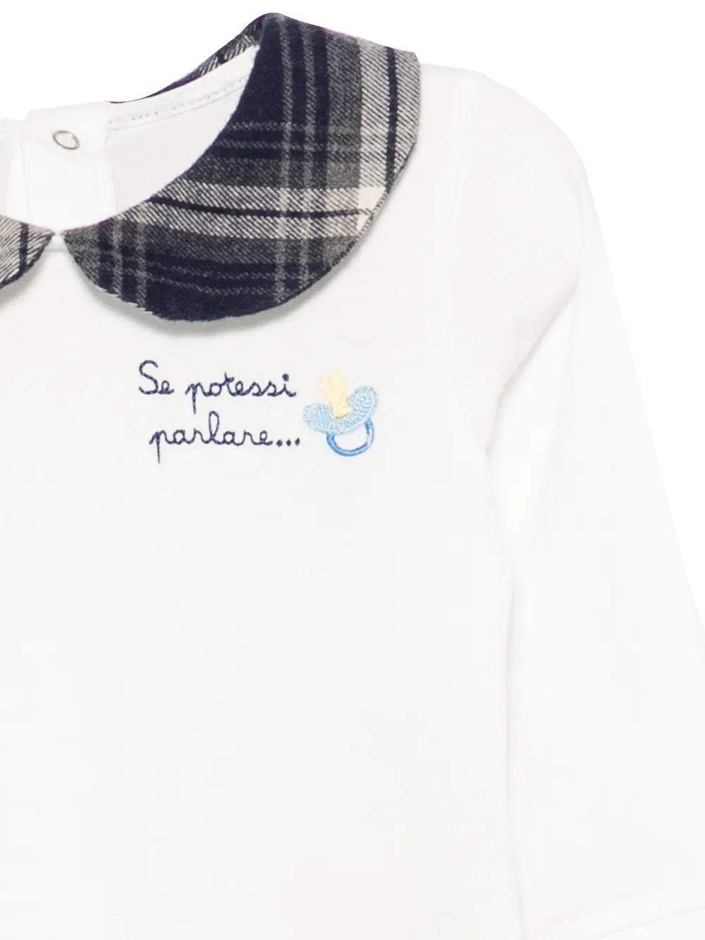 MC2 Saint Barth Kids Jacques romper Wit