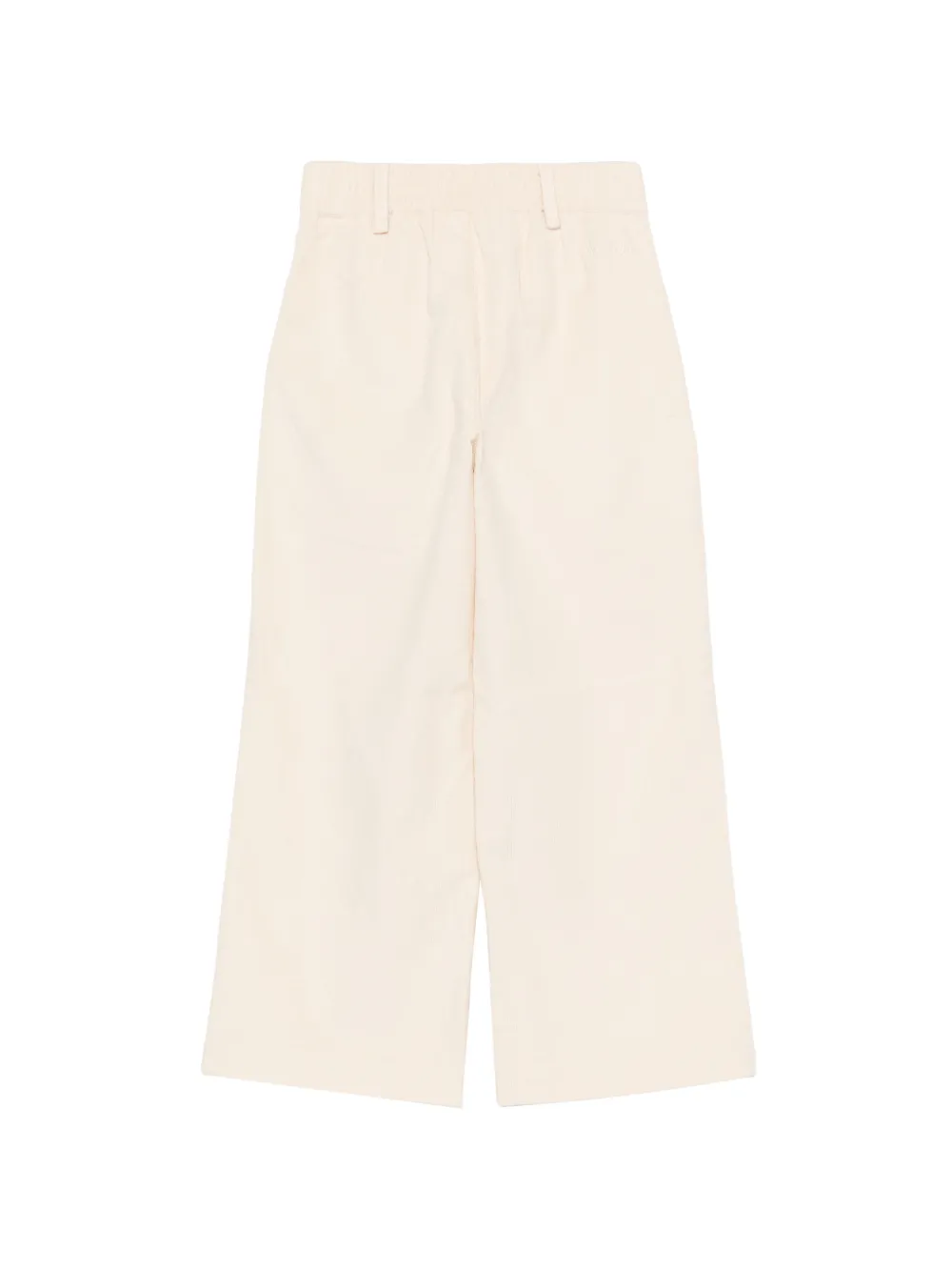 MC2 Saint Barth Kids Sveva ribfluwelen broek Beige