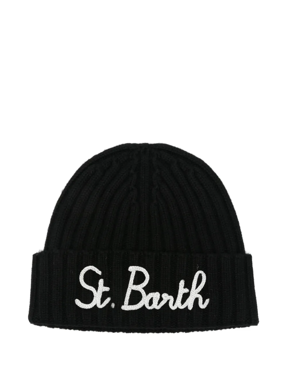 MC2 Saint Barth Kids bonnet à logo brodé - Noir MC2 Saint Barth Kids bonnet à logo brodé - Noir