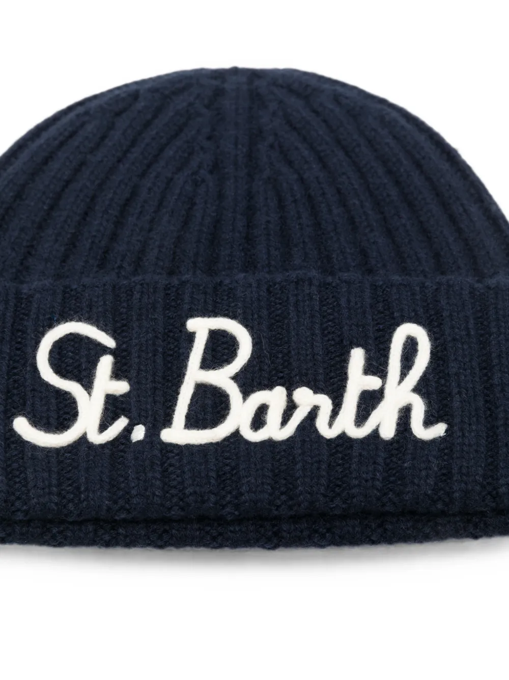 MC2 Saint Barth Kids Muts met geborduurd logo Blauw