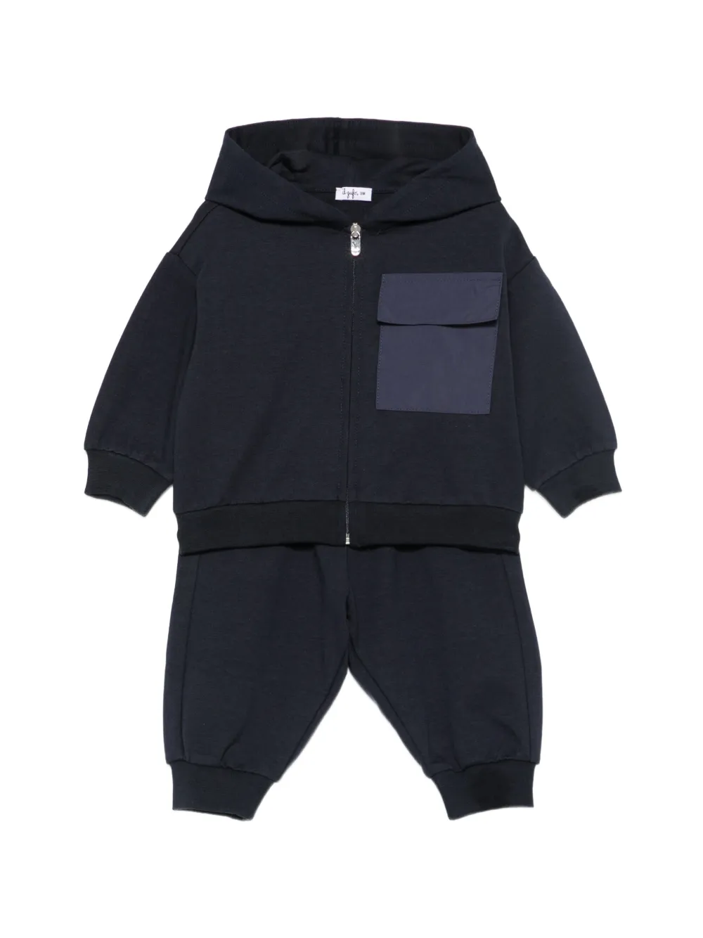 Il Gufo zip-up patch-pocket tracksuit - Blu