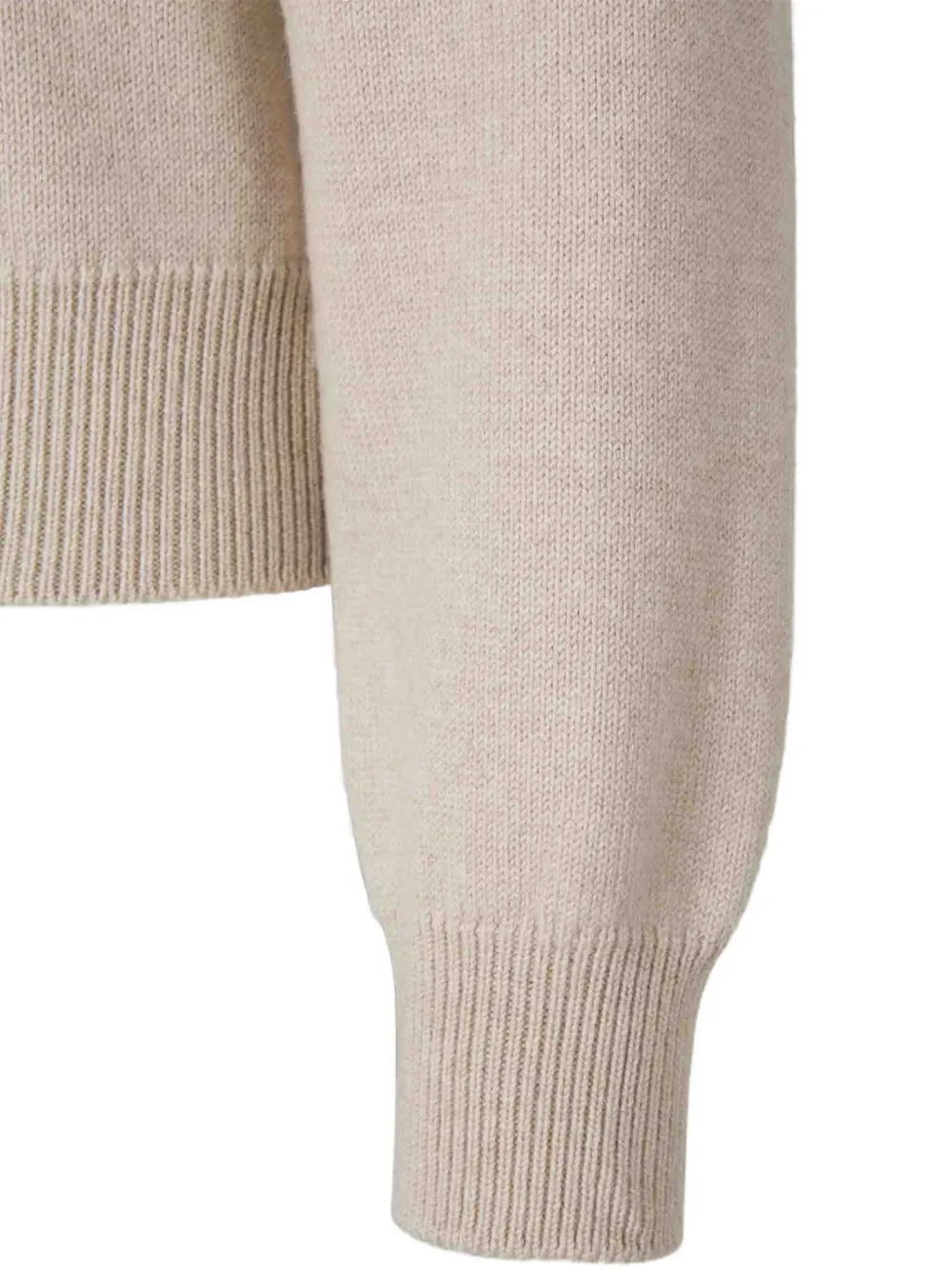 Jacquemus logo-intarsia cardigan Beige